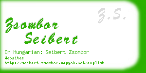 zsombor seibert business card